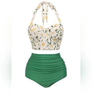 Retro Two Piece Swimsuit